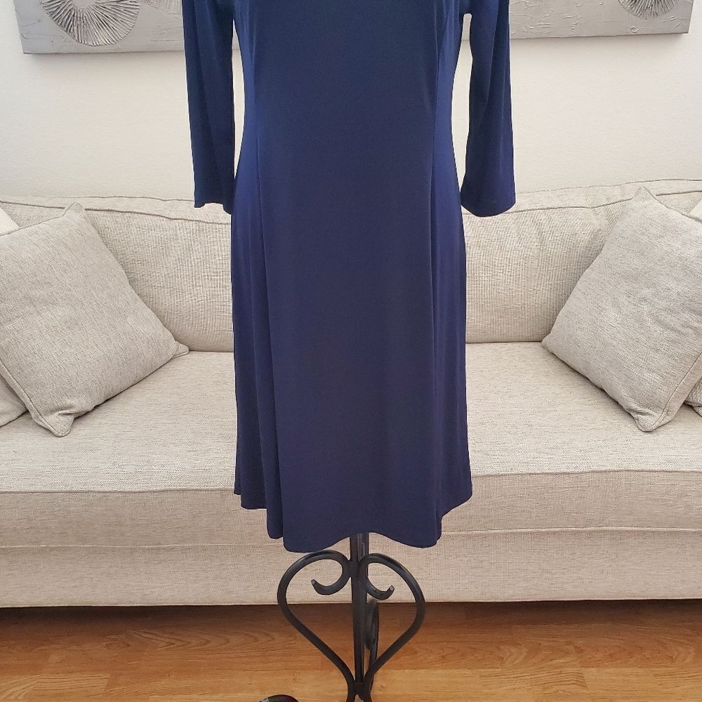 Lily Three-Quarter Sleeve Midi Dress sz Med - Picture 4 of 12